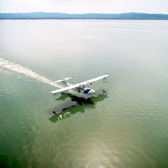 PBY-5A Catalina taking off from Clear Lake, CA