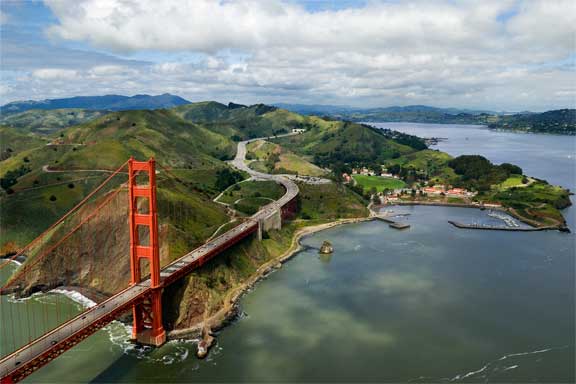 The Golden Gate Bridge and East Fort Baker, Cavallo Point
