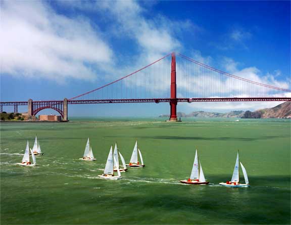 Knarrs and the Golden Gate Bridge