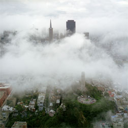 Coit Tower, San Francisco, Fog